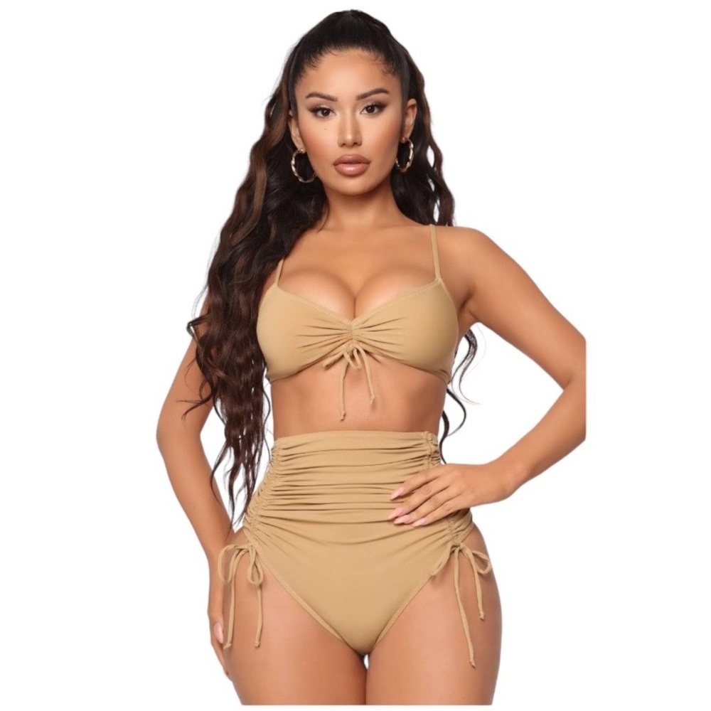 Fashion Nova Tan Bikini Set